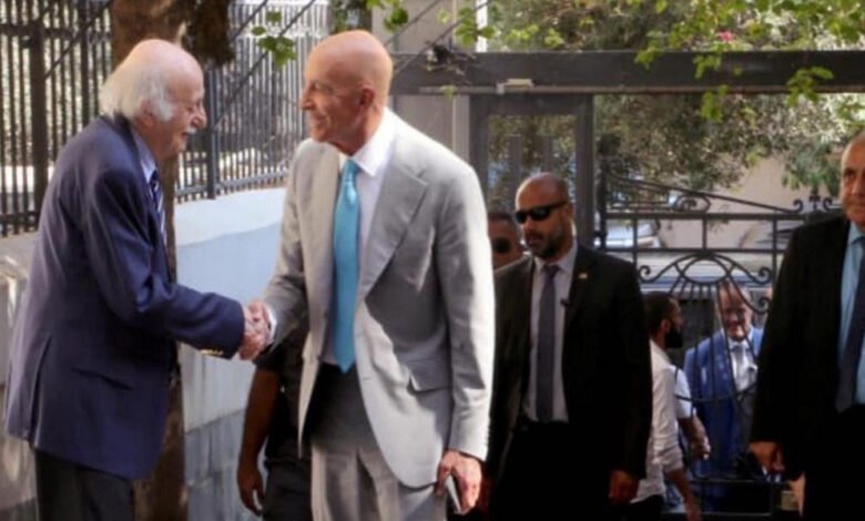 وليد جنبلاط توم باراك