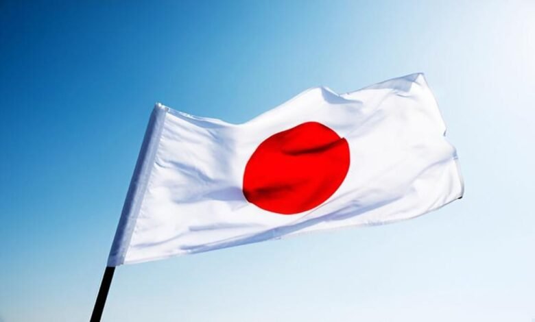 Flag,Of,Japan,Waving,In,The,Wind