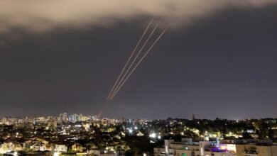 An Anti Missile System Operates After Iran Launched Drones And Missiles Towards Israel, As Seen From Ashkelon