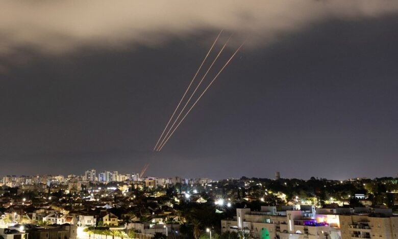 An Anti Missile System Operates After Iran Launched Drones And Missiles Towards Israel, As Seen From Ashkelon