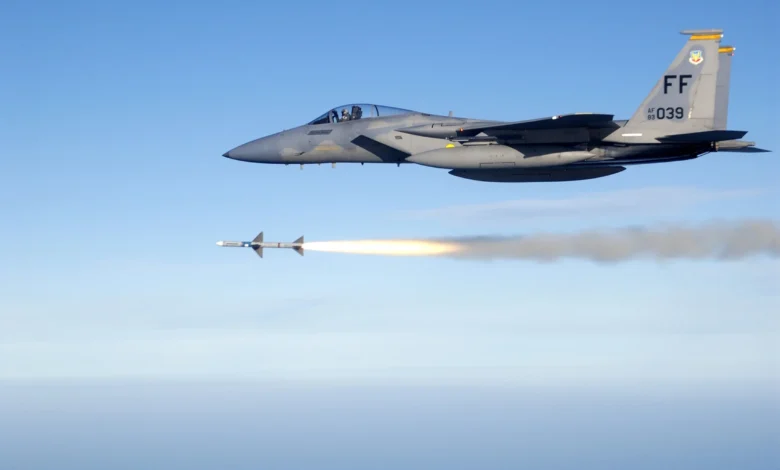 USAF F C Fires AIM Sparrow
