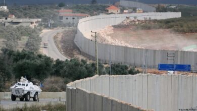 Alhdod Byn Lbnan Oasrayyl