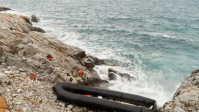 A Boat Sank Off The Island Of Lesbos