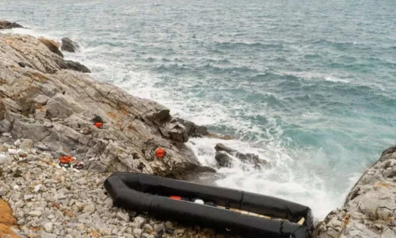 A Boat Sank Off The Island Of Lesbos