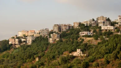 Aley Lebanon Houses And Hillside