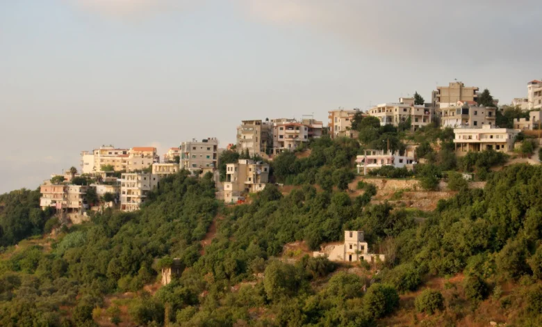 Aley Lebanon Houses And Hillside
