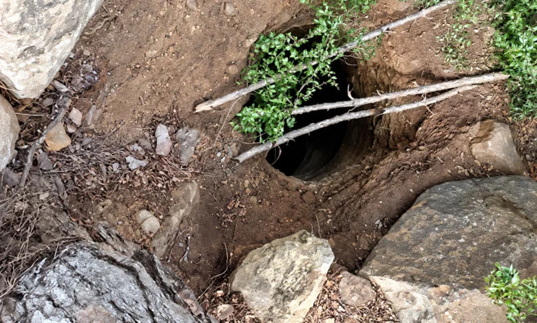 Rocky Excavationwitha Dark Hole